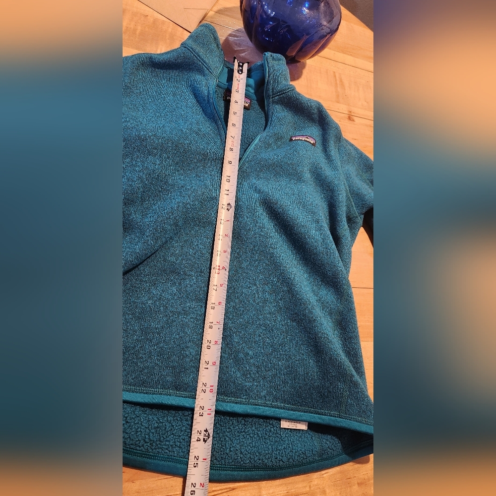 18. Patagonia Better Sweater 1/4 Zip Pullover in Elwha Blue Teal M - Retail $129 - Picture 8 of 9